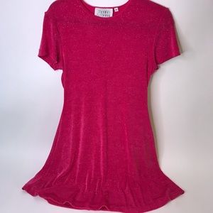 Marian & Maral Deep Pink Sparkle Dress